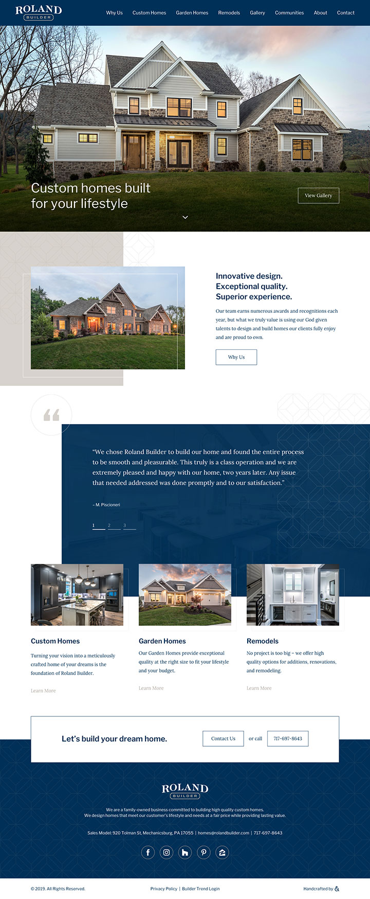 Roland Builder Homepage
